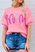Load image into Gallery viewer, Mom Tinsel Front Short Sleeve Sweater