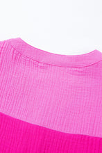 Load image into Gallery viewer, Color Block Tiered Puff Sleeve Dress