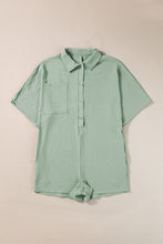 Load image into Gallery viewer, Green Collared Romper