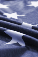 Load image into Gallery viewer, Stars and Stripes Print Drawstring Hooded T Shirt