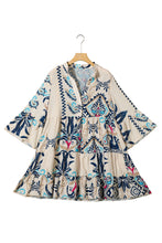 Load image into Gallery viewer, Tribal Print Mini Dress