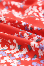 Load image into Gallery viewer, Red Floral Top and Maxi Skirt Set