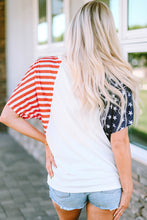Load image into Gallery viewer, Stars and Stripes V Neck Tee