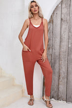 Load image into Gallery viewer, Harem Pants Sleeveless V Neck Jumpsuit