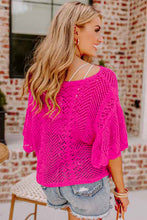 Load image into Gallery viewer, Pink Knit Scallop Edge Top