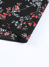 Load image into Gallery viewer, Black Floral Ruffled Top and Maxi Set