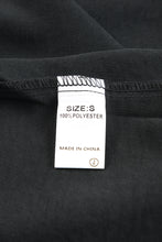 Load image into Gallery viewer, Black Smocked Wrist Top