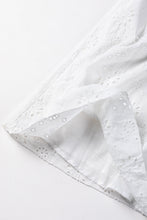 Load image into Gallery viewer, White Boho Eyelet Pattern Halter Neck Sleeveless Dress