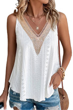 Load image into Gallery viewer, White Lace Crochet Tank Top