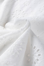 Load image into Gallery viewer, White Boho Eyelet Pattern Halter Neck Sleeveless Dress