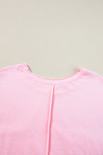 Load image into Gallery viewer, Pink Star Patchwork Loose T-shirt