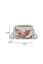 Load image into Gallery viewer, White Clear PVC Leather Strap Crossbody Bag
