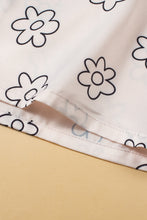 Load image into Gallery viewer, Beige Floret Printed Pajama Shorts Set