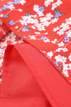 Load image into Gallery viewer, Red Floral Top and Maxi Skirt Set