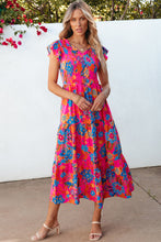 Load image into Gallery viewer, Floral Ruffle Maxi Dress