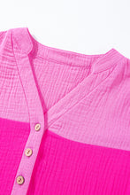 Load image into Gallery viewer, Color Block Tiered Puff Sleeve Dress