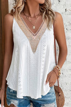Load image into Gallery viewer, White Lace Crochet Tank Top