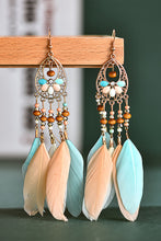 Load image into Gallery viewer, Feather Tassel Earrings