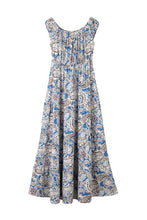 Load image into Gallery viewer, Paisley Print Off Shoulder Maxi Dress