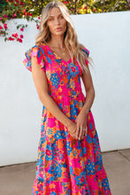 Load image into Gallery viewer, Floral Ruffle Maxi Dress