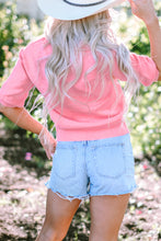 Load image into Gallery viewer, Mom Tinsel Front Short Sleeve Sweater