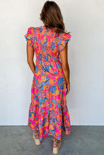 Load image into Gallery viewer, Floral Ruffle Maxi Dress