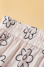 Load image into Gallery viewer, Beige Floret Printed Pajama Shorts Set