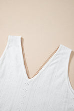 Load image into Gallery viewer, White Lace Crochet Tank Top