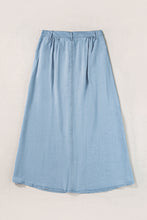 Load image into Gallery viewer, Buttoned Long Denim Skirt