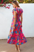 Load image into Gallery viewer, Floral Ruffle Maxi Dress