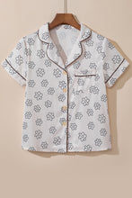 Load image into Gallery viewer, Beige Floret Printed Pajama Shorts Set