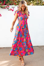 Load image into Gallery viewer, Floral Ruffle Maxi Dress