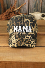 Load image into Gallery viewer, Leopard MAMA Embroidered Leopard Baseball Cap