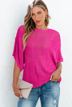 Load image into Gallery viewer, Pink Knit Scallop Edge Top