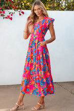 Load image into Gallery viewer, Floral Ruffle Maxi Dress