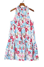 Load image into Gallery viewer, Mock Neck Floral Dress