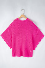 Load image into Gallery viewer, Pink Knit Scallop Edge Top