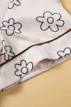 Load image into Gallery viewer, Beige Floret Printed Pajama Shorts Set