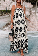 Load image into Gallery viewer, Black Western Aztec Printed Fashion Vacation Sundress
