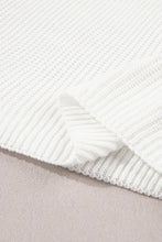 Load image into Gallery viewer, White Flower Embroidery Sweater Tee