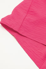 Load image into Gallery viewer, Bright Pink Half Button Collared Loose Romper