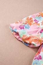 Load image into Gallery viewer, Floral Puff Sleeve Square Neck Babydoll Top