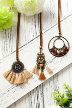 Load image into Gallery viewer, Tasseled Pendant Necklace Set