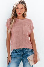 Load image into Gallery viewer, Dusty Pink Woven Design Knit Sweater