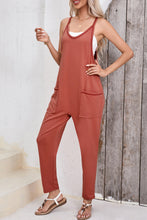 Load image into Gallery viewer, Harem Pants Sleeveless V Neck Jumpsuit