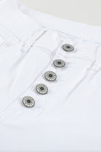 Load image into Gallery viewer, White Button down Denim Jeans
