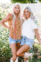 Load image into Gallery viewer, Secret Garden Embroidered Puff Sleeve Blouse