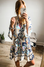 Load image into Gallery viewer, Tribal Print Mini Dress