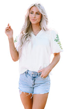 Load image into Gallery viewer, Secret Garden Embroidered Puff Sleeve Blouse