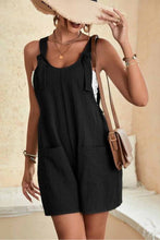 Load image into Gallery viewer, Black Romper With front pockets